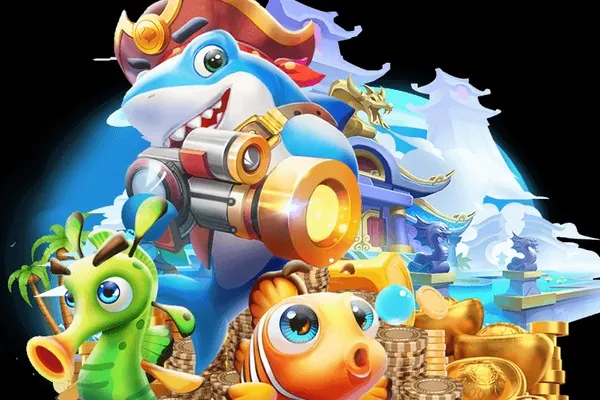 Giao diện game bắn cá new 88 với nhiều loài cá và vũ khí hiện đại